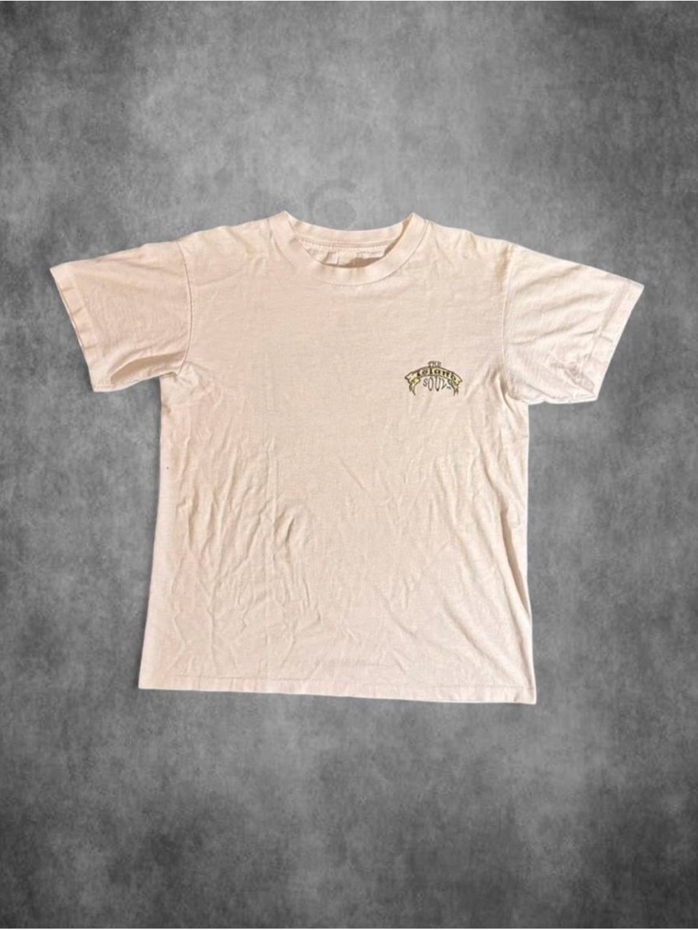 White vintage island souls 90s surf tee